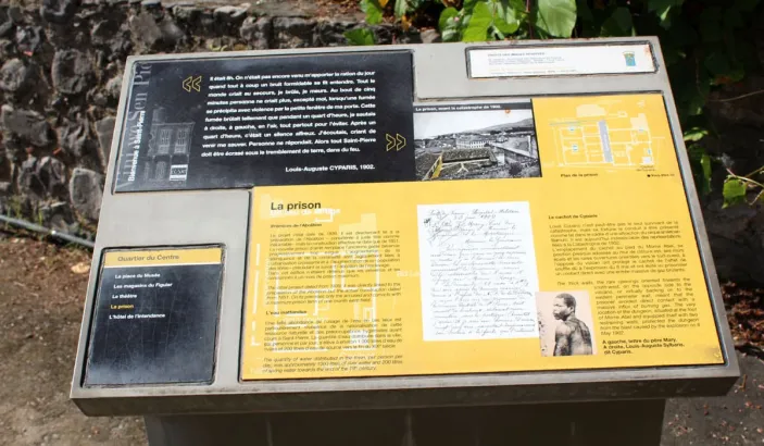 Panneau indicatif du site