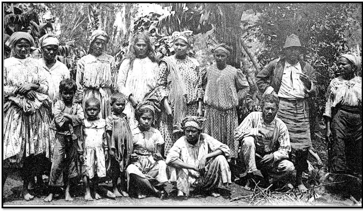 Famille indienne arrivée lors de l'immigration indienne