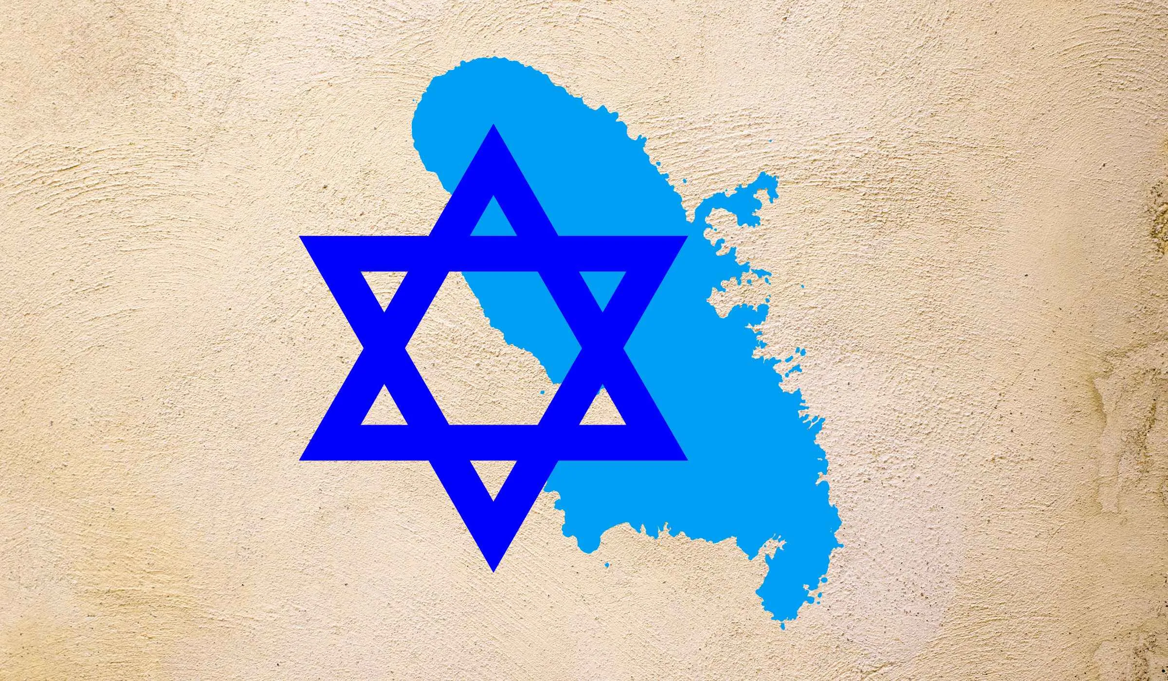 Carte de la Martinique avec étoile de David