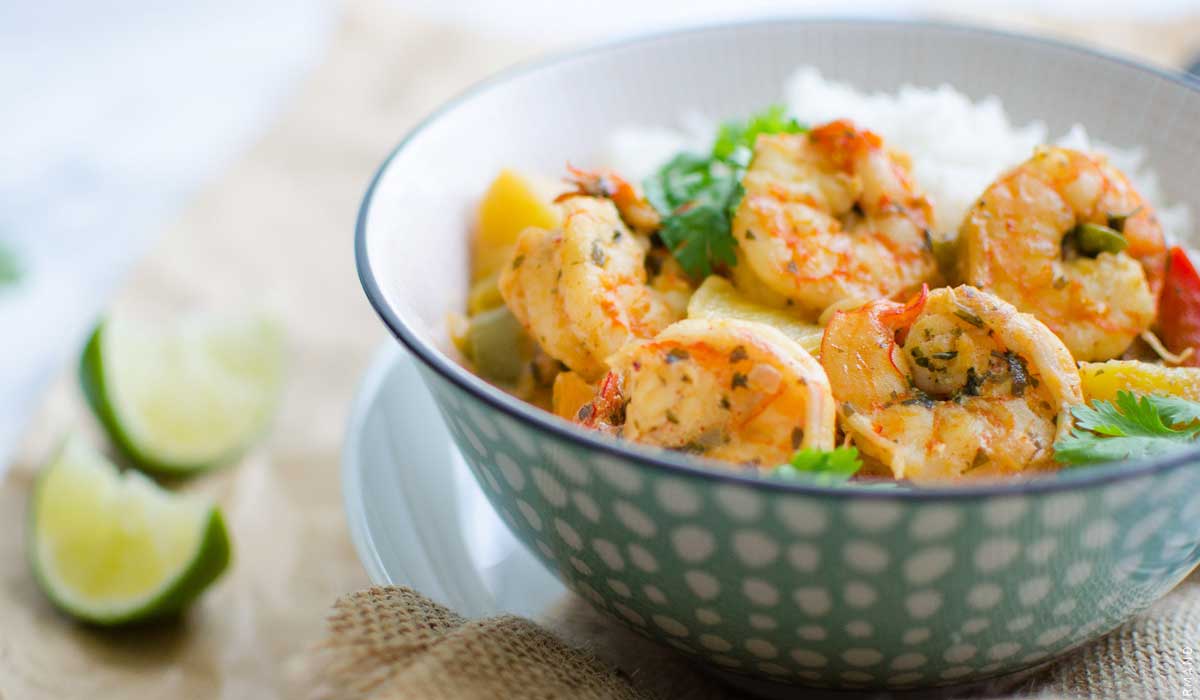 Gambas à la noix de coco